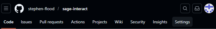 A screenshot where Settings is visible